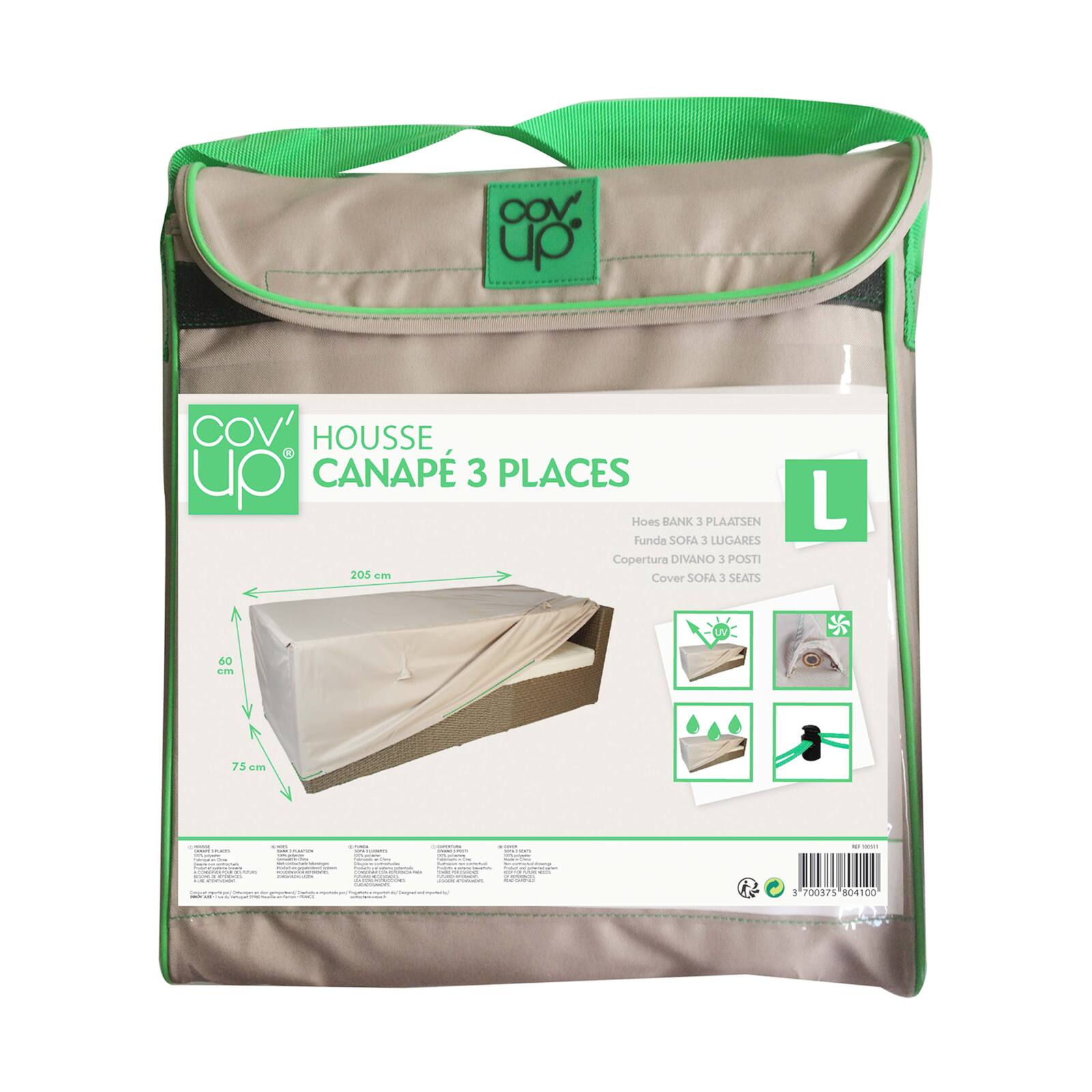 Copertura 205 x 75 x 60 cm tortora