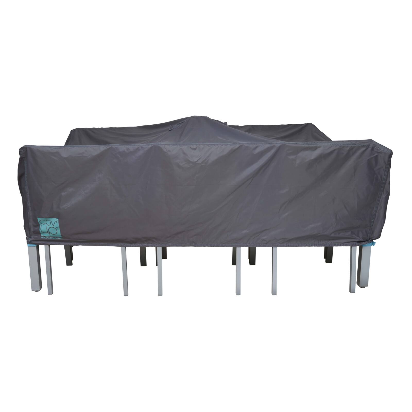 Copertura per mobili da giardino 200 x 130 x 60 cm grigio