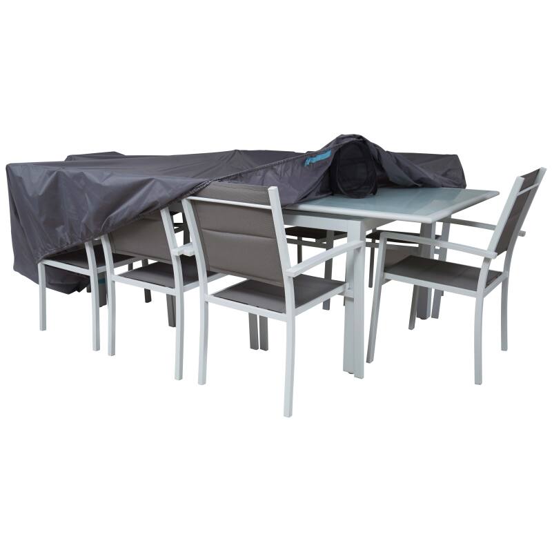 Copertura per mobili da giardino 310 x 130 x 60 cm grigio