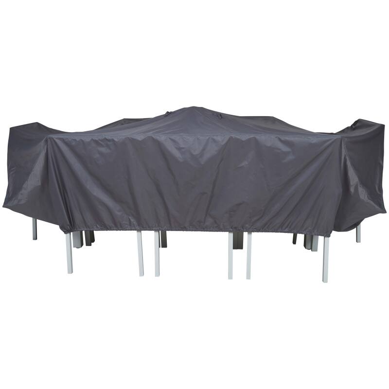 Copertura per mobili da giardino 310 x 130 x 60 cm grigio