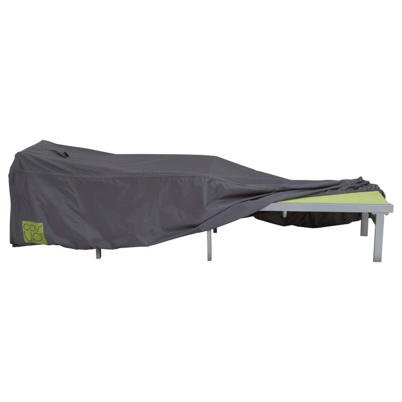 Copertura per lettino prendisole 200 x 75 cm grigia