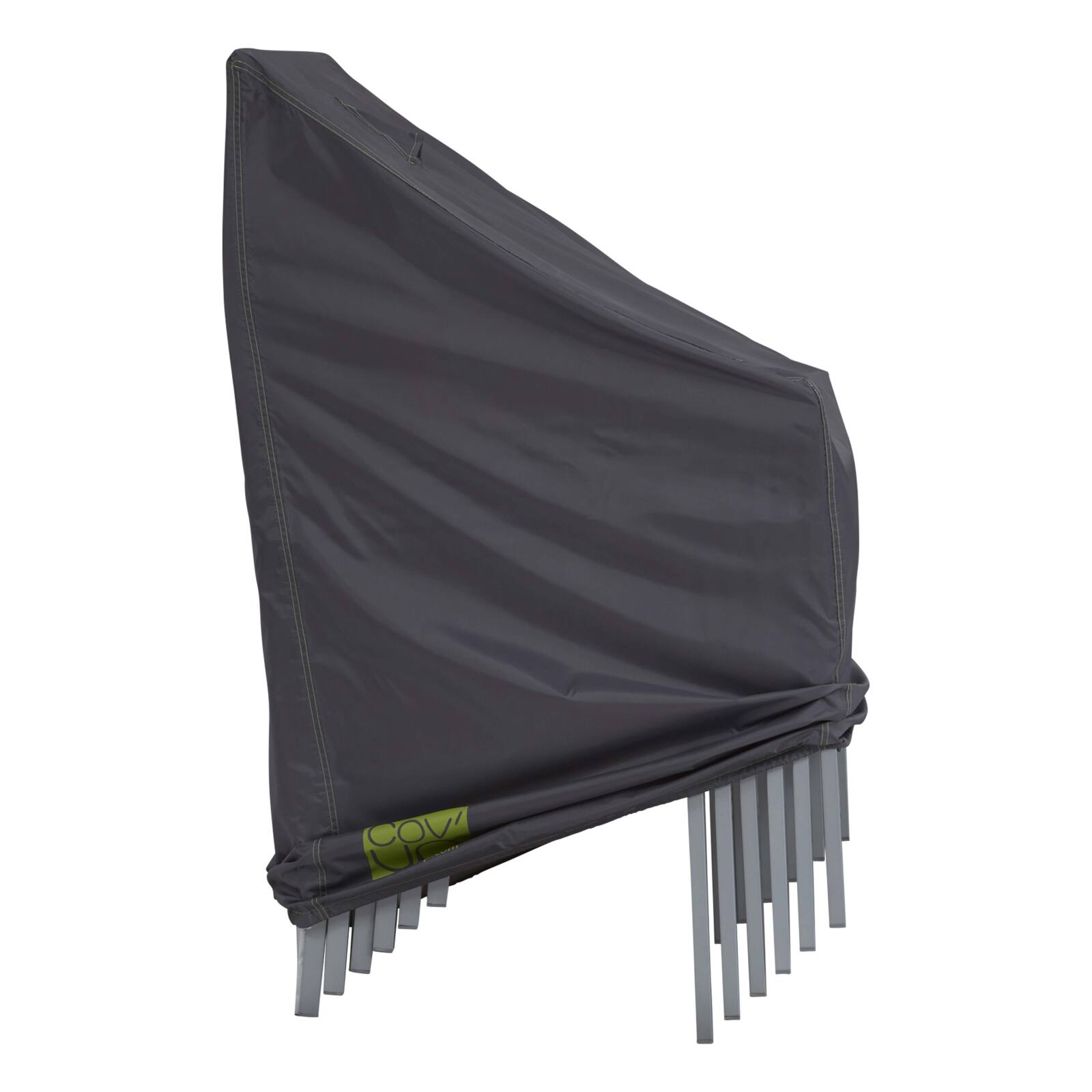 Copertura per sedie impilabili 66 x 66 x 120 cm grigia