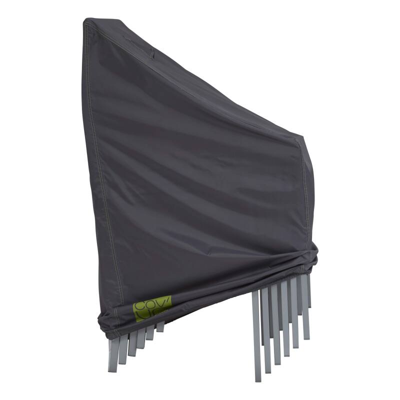 Copertura per sedie impilabili 66 x 66 x 120 cm grigia