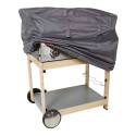 Copertura rettangolare per barbecue 102 x 46 x 92 cm grigio