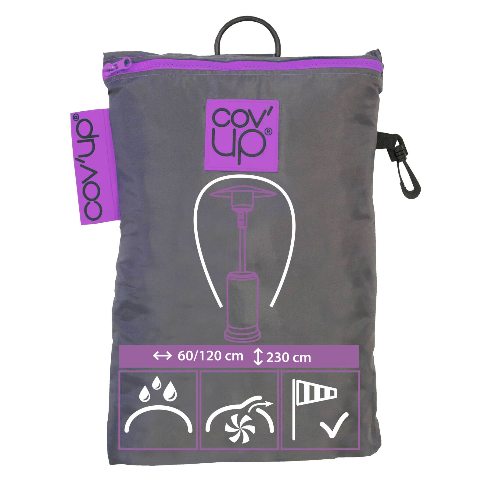 Copertura di protezione per ombrellone riscaldato 230 cm