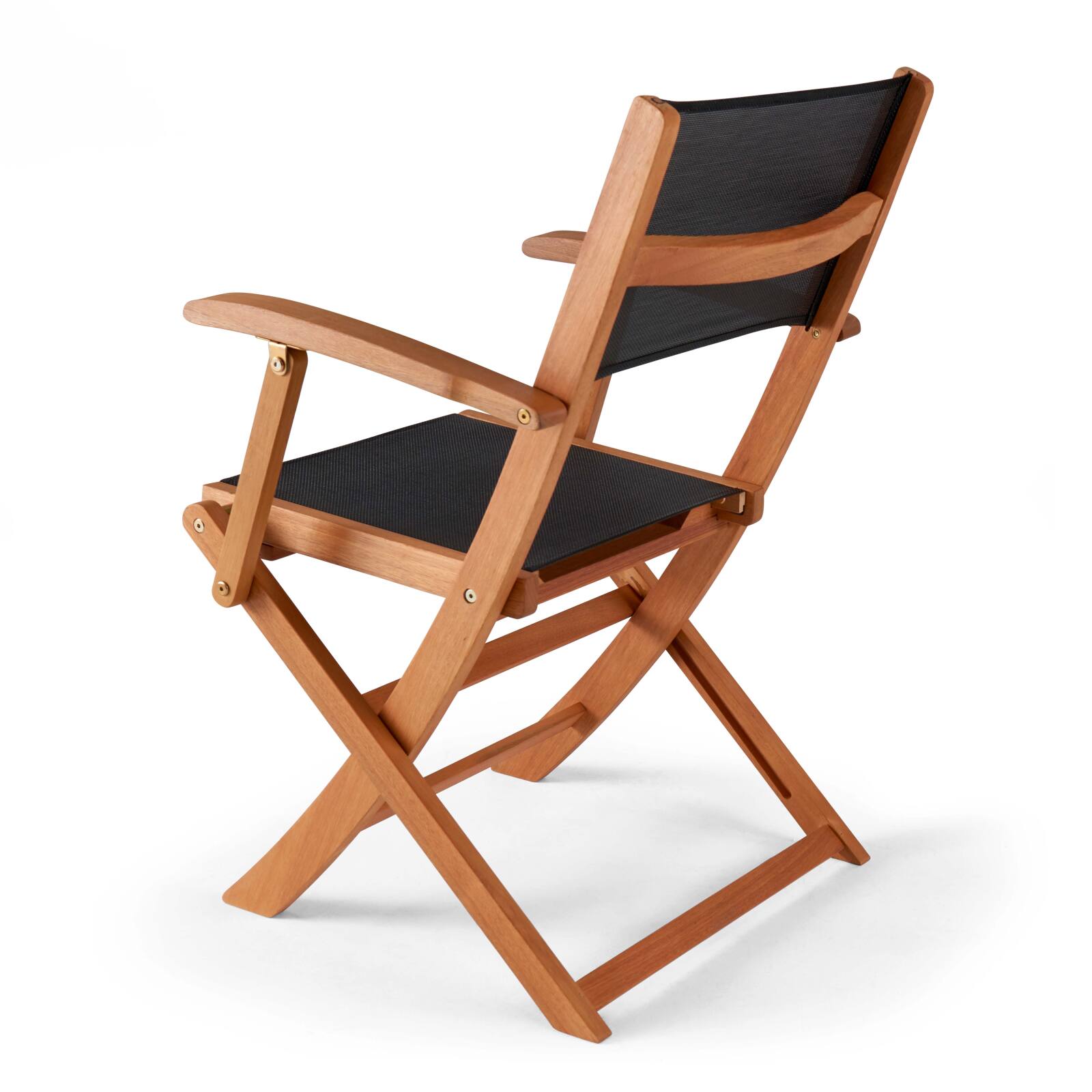 Set di 2 sedie da giardino pieghevoli in legno FSC® con braccioli