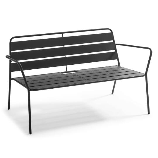 Divano da esterno in metallo dal design industriale anti-UV | Oviala