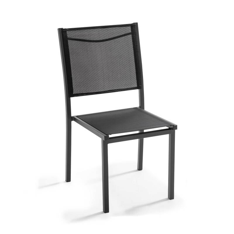 Tavolo da giardino rettangolare 180 x 90 cm piano in vetro con 6 sedie e 2 sedie con braccioli