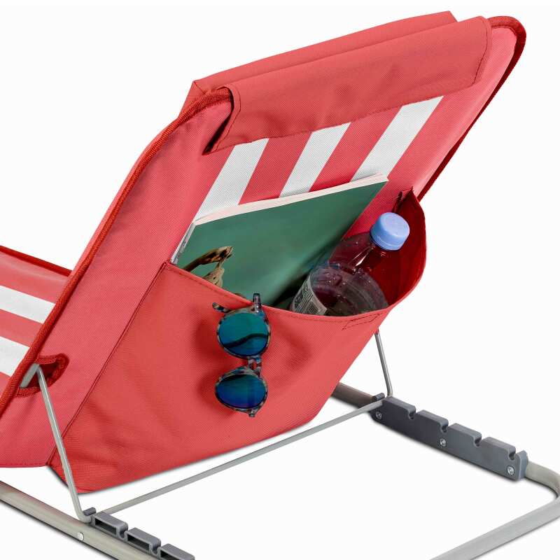 Set di 2 tappetini da mare pieghevoli in denim e rosa