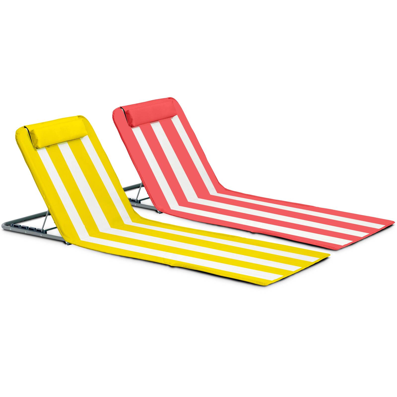 Set di 2 tappetini da mare pieghevoli in denim e mango Set di 2 tappetini da mare pieghevoli in denim e mango