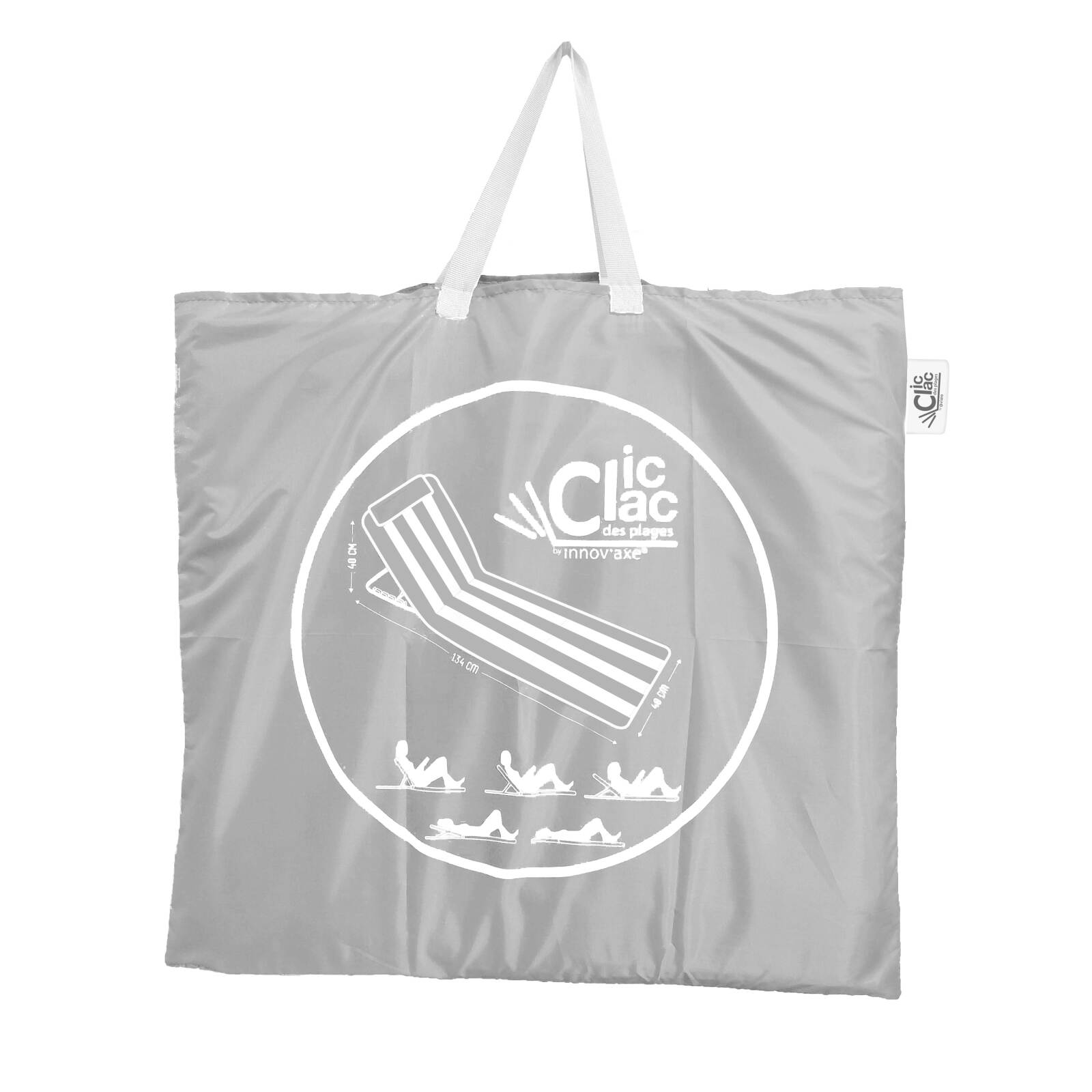 Set di 2 tappetini da mare pieghevoli opale e grigio Set di 2 tappetini da mare pieghevoli opale e grigio