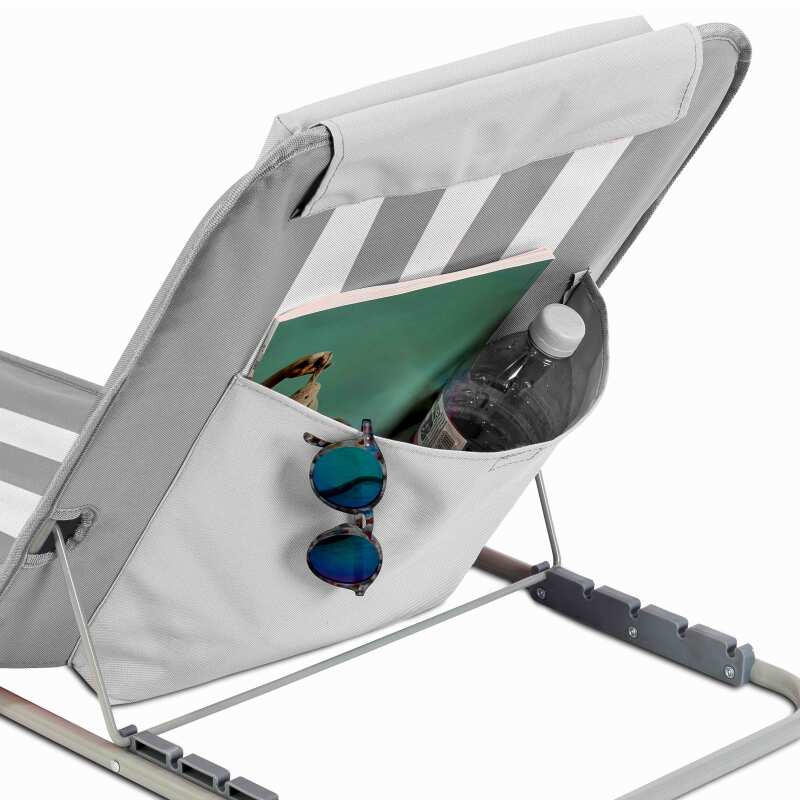 Set di 2 tappetini da mare pieghevoli, reclinabili in 5 posizioni (2/5)