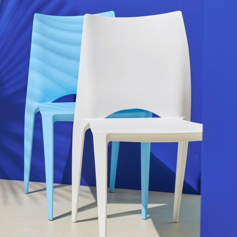 Sedie da giardino in plastica Set da 4