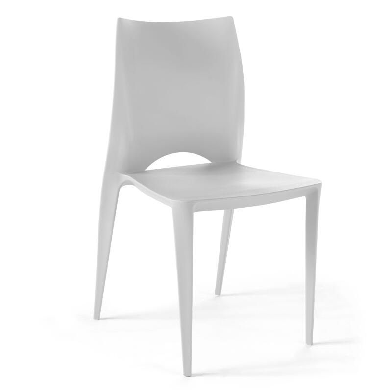 Sedie da giardino in plastica Set da 4