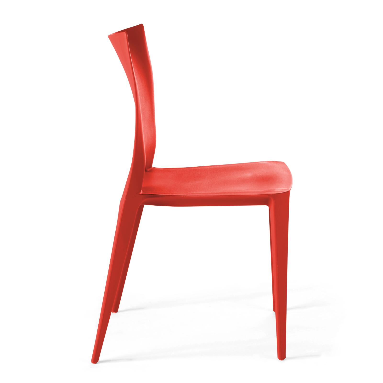 Sedie da giardino in plastica Set da 4