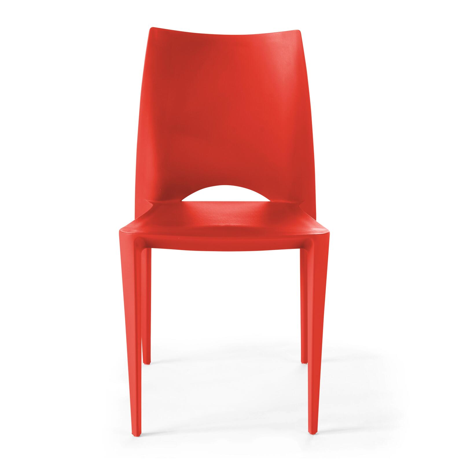 Sedie da giardino in plastica Set da 4