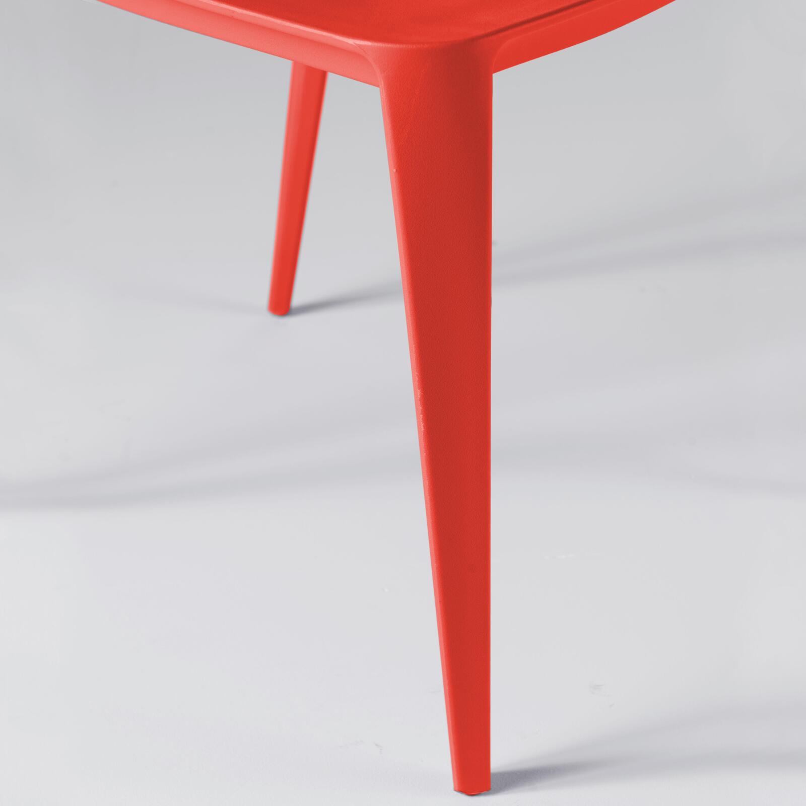 Sedie da giardino in plastica Set da 4