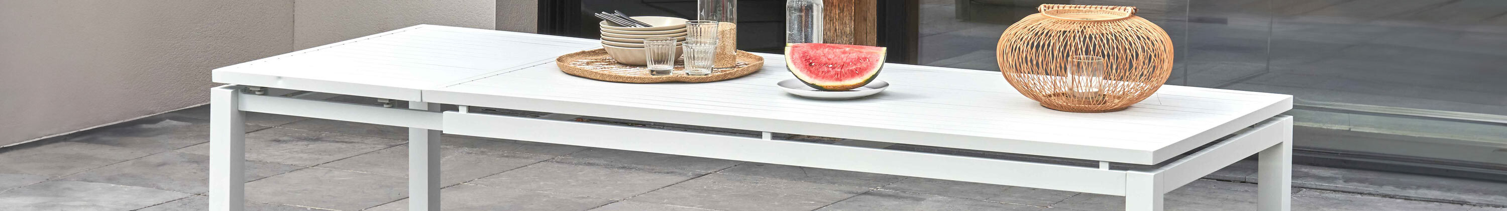 mobili da giardino rettangolare allungabile - ottimizzare lo spazio in città