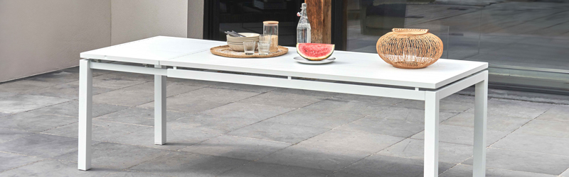 mobili da giardino rettangolare allungabile - ottimizzare lo spazio in città