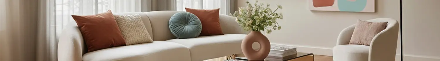 divano a 3 posti in tessuto beige