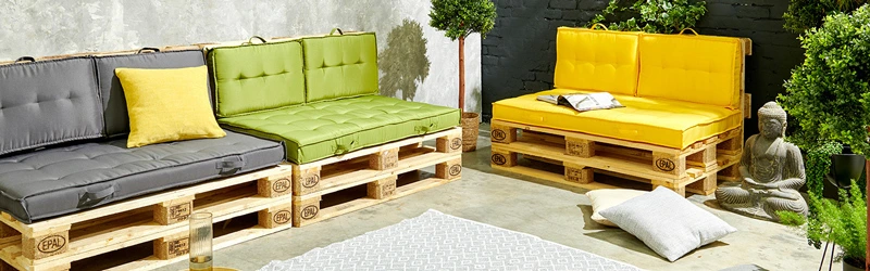 mobili da giardino in pallet