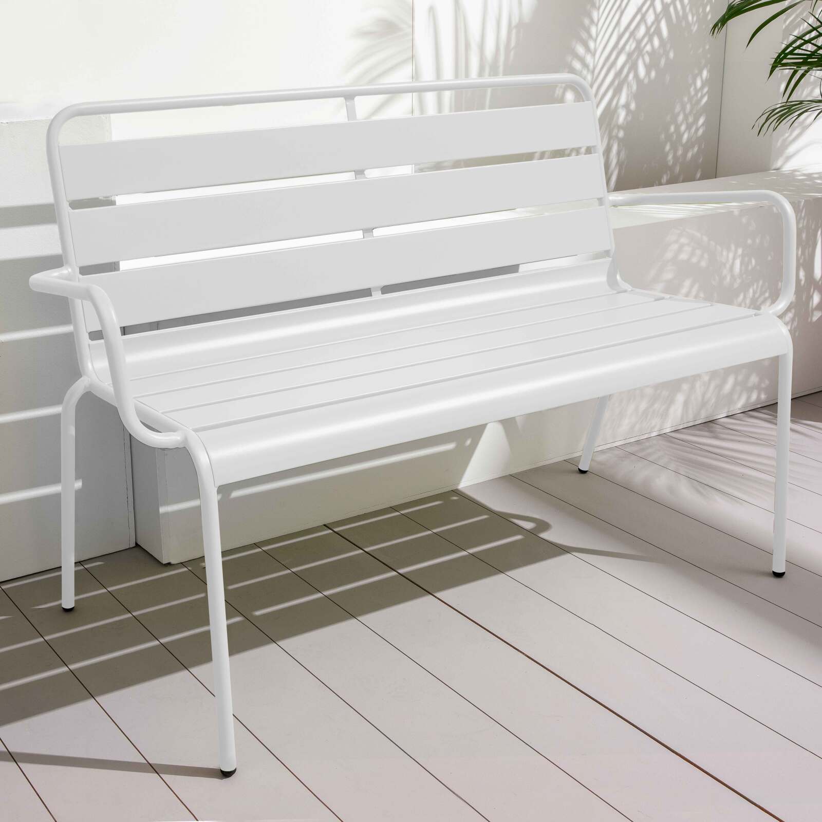 Panca da giardino in metallo