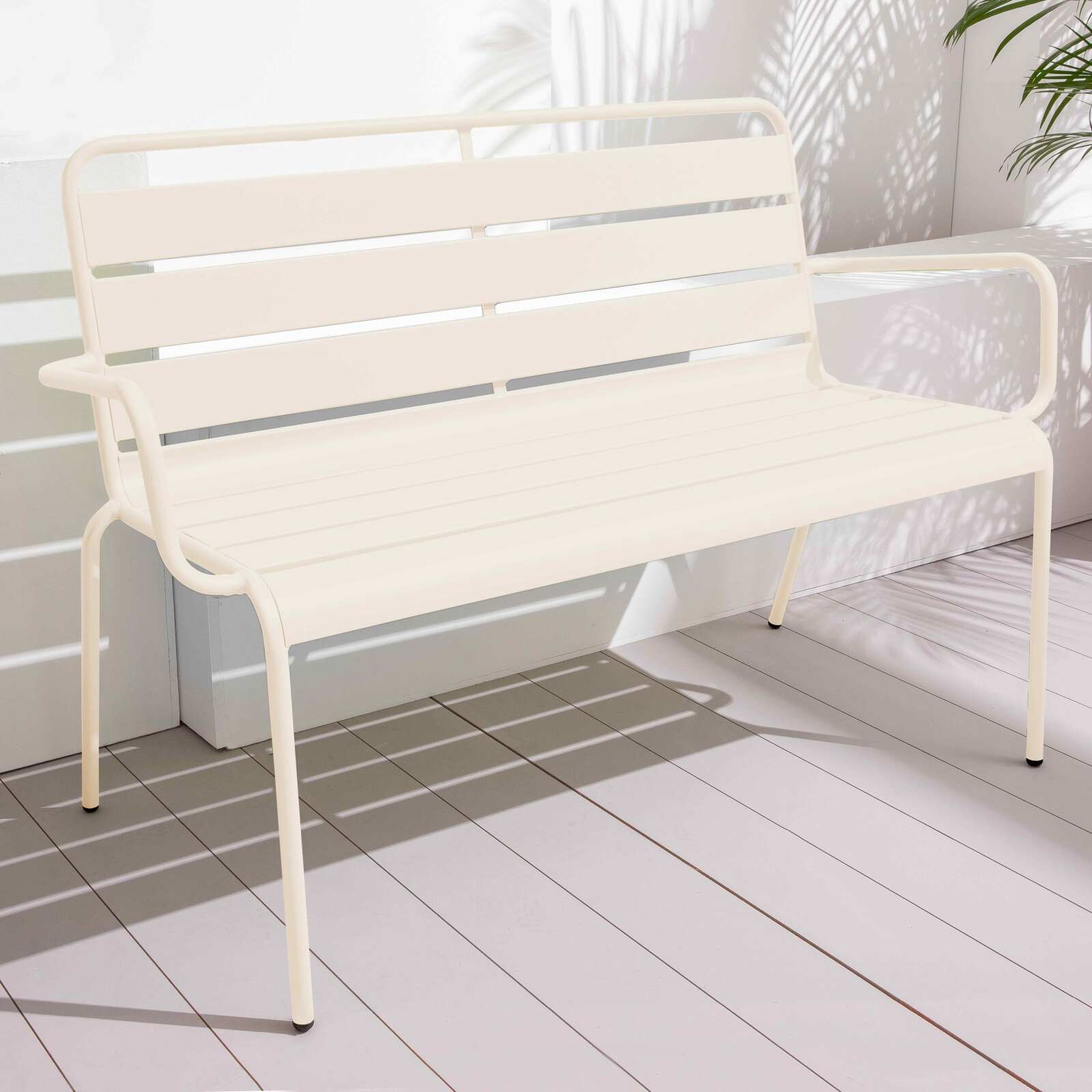 Panca da giardino in metallo