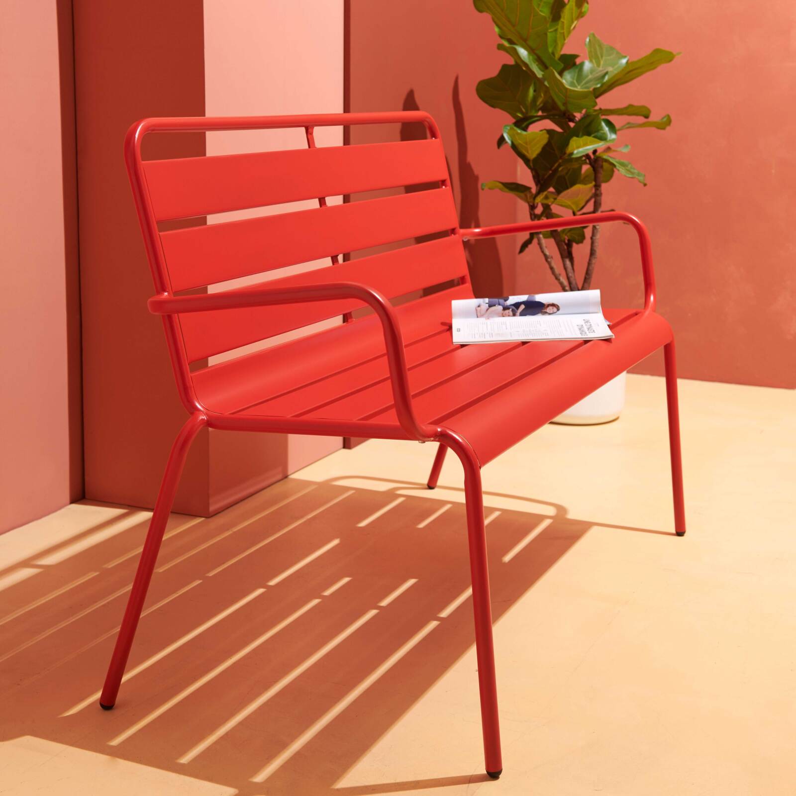 Panca da giardino in metallo