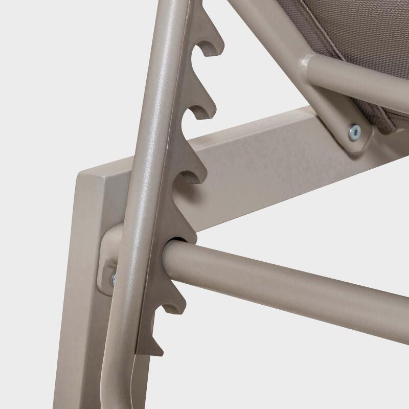 Set di 2 lettini prendisole con ruote, reclinabili in 5 posizioni (4/6)