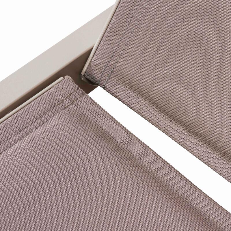 Set di 2 lettini prendisole con ruote, reclinabili in 5 posizioni (5/6)