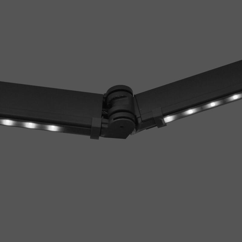 Tenda da sole a bracci elettrica + LED con cassonetto integrato 2,95 x 2,50 m (4/7)