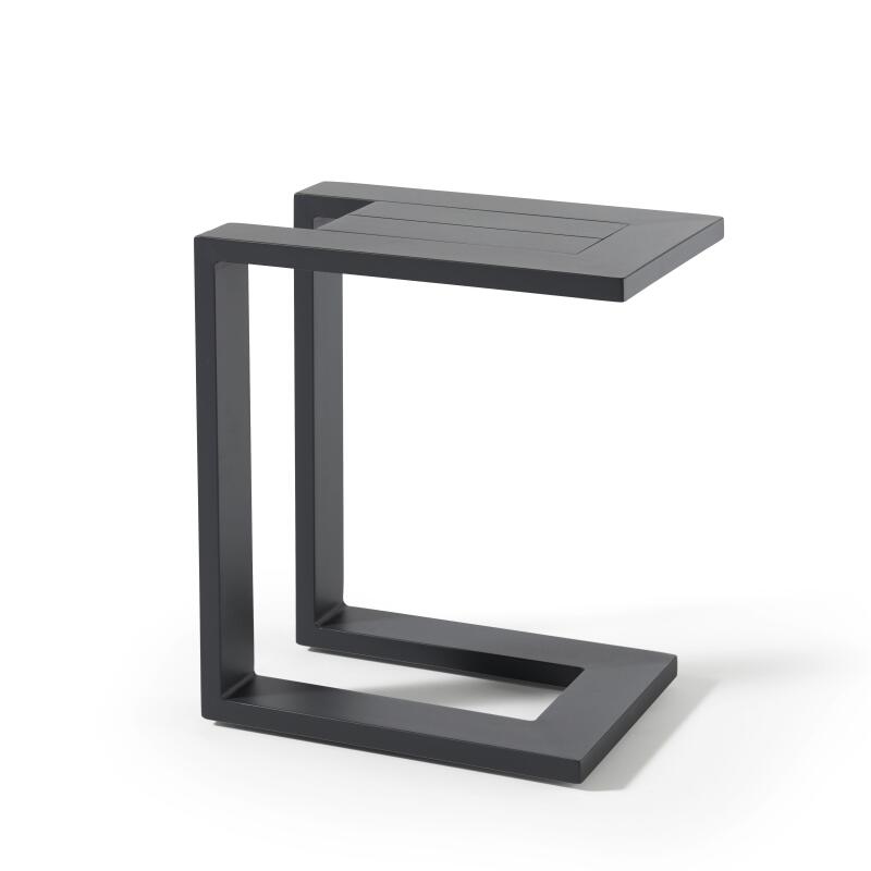 Lettino prendisole con cuscino e tavoletta, reclinabile in 5 posizioni (4/6)