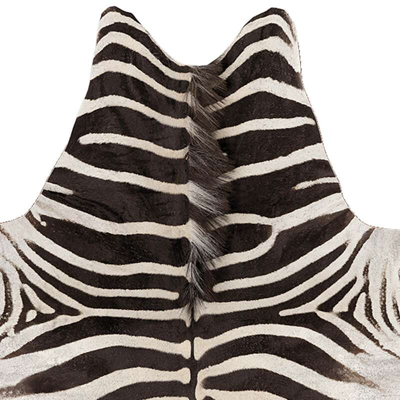 Tappeto imitazione pelle di zebra 155 x 190 cm (4/5)