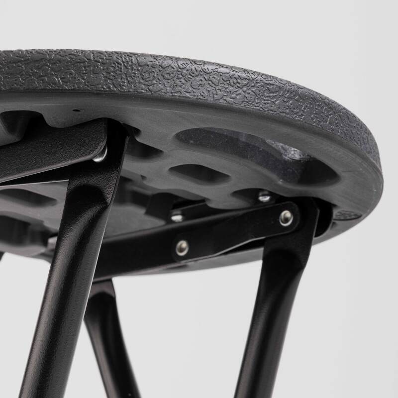 Set di 10 sgabelli alti pieghevoli neri (3/6)