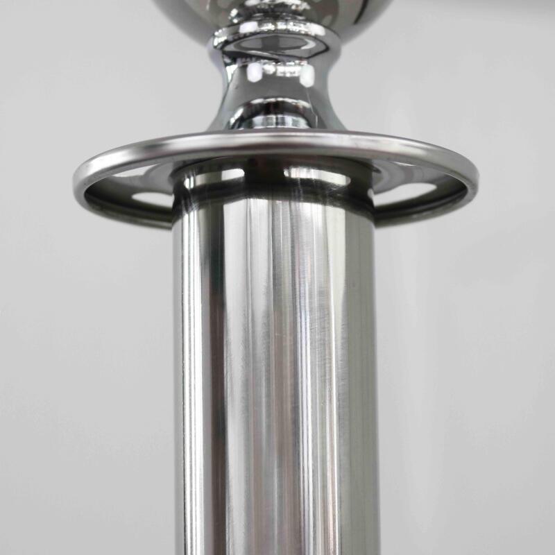 2 montanti divisori per terrazza cromati (2/6)