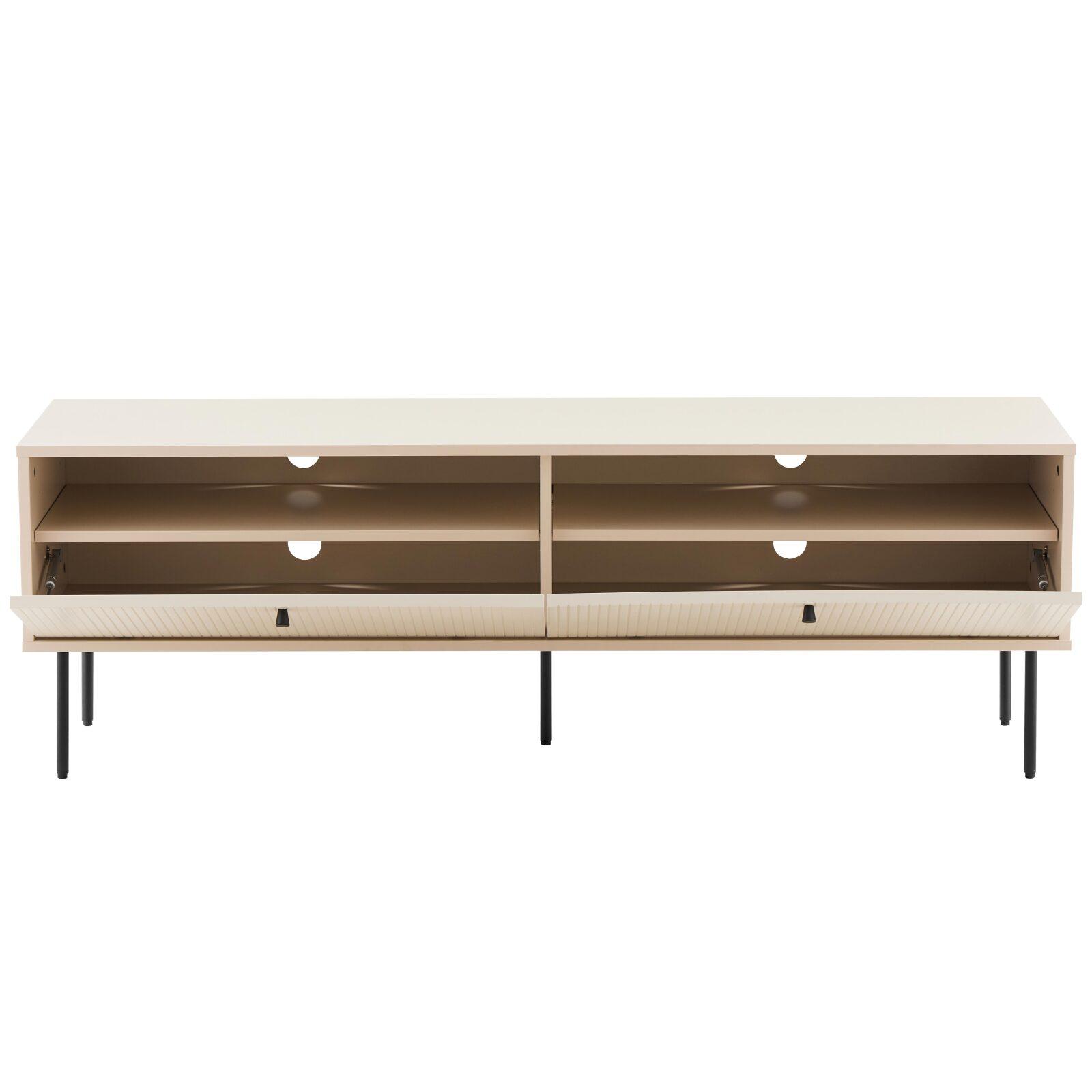 Mobile TV in acciaio e MDF con decoro melaminico FSC® 150 cm