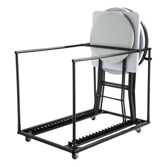 Carrello per tavoli alti pieghevoli