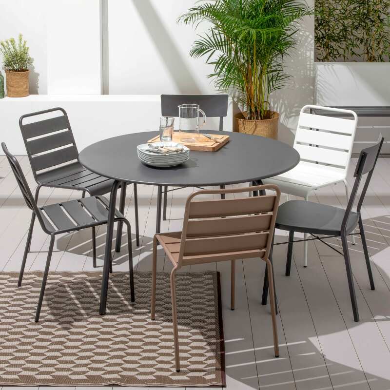 Sedia da giardino in acciaio (5/7)