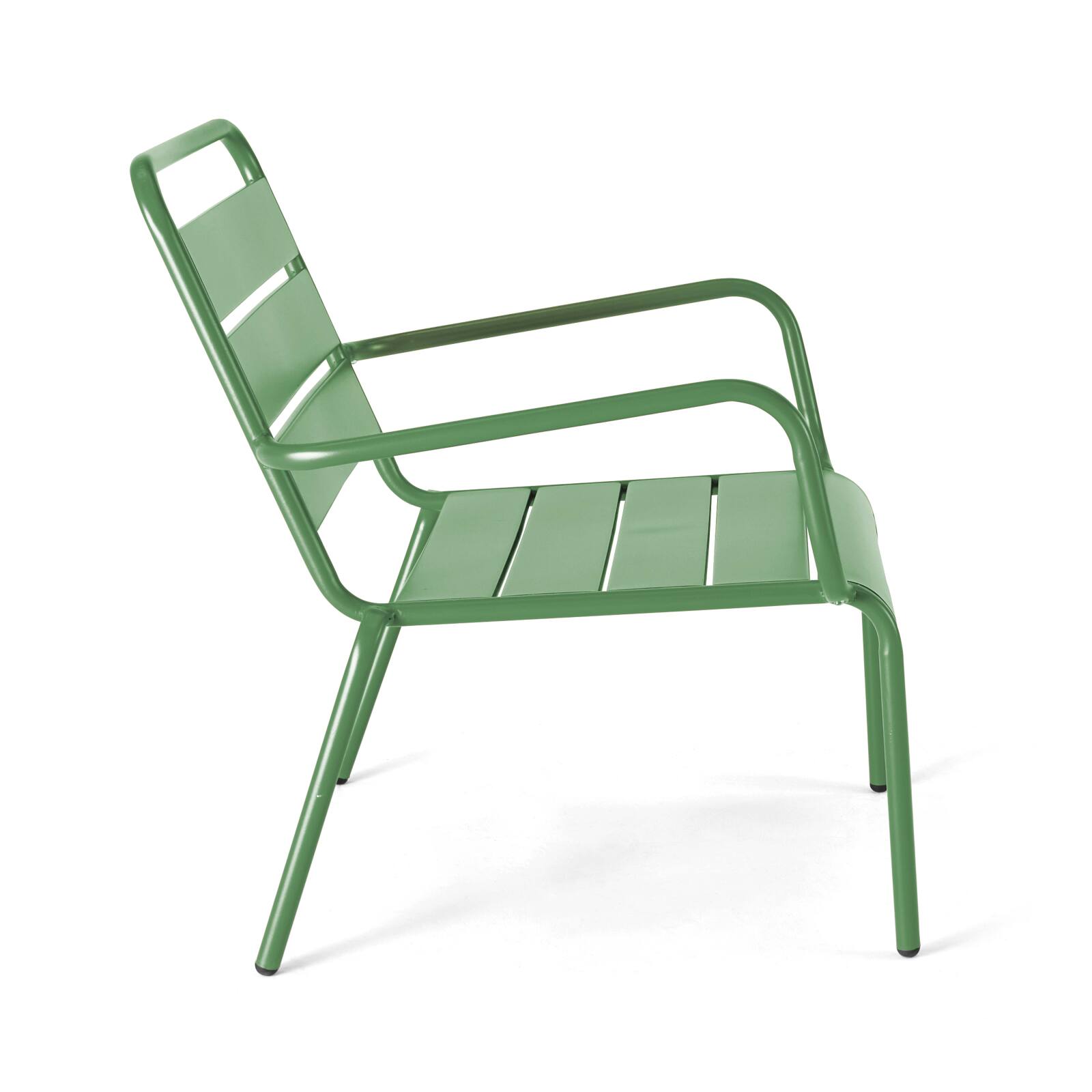 Poltrona bassa in metallo