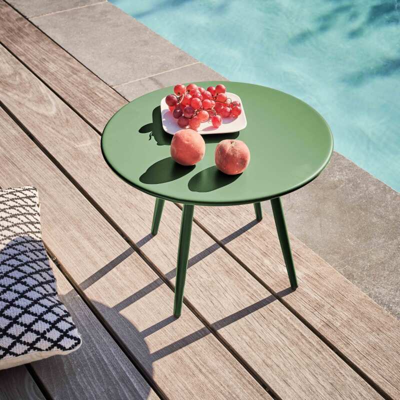 Tavolina da salotto da giardino rotondo Ø40 x 29,5 cm