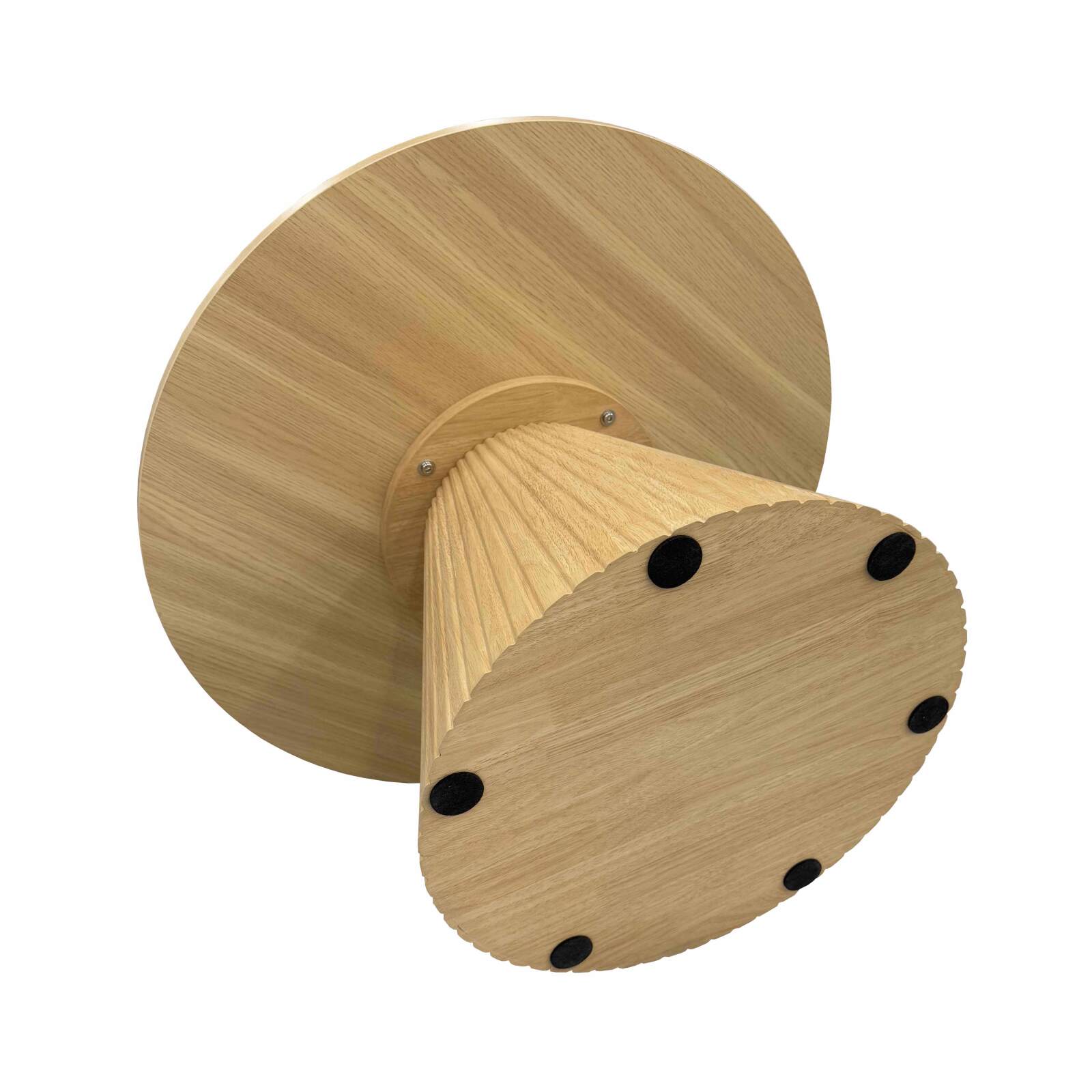 Tavolino da salotto effetto legno rotondo  Ø80 x 45 cm