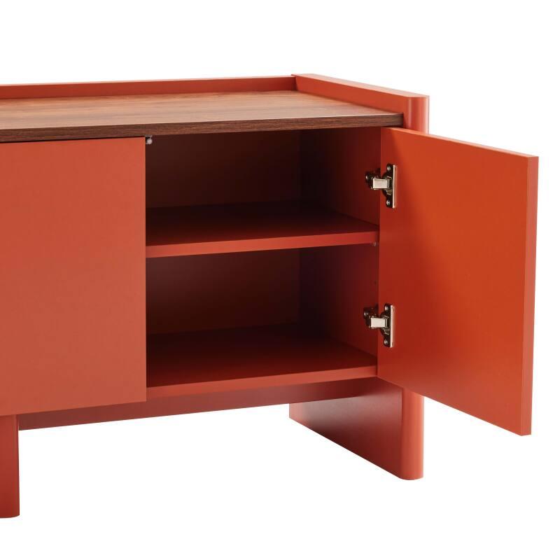 Mobile TV semplice da 120 cm in stile minimalista retrò (6/8)