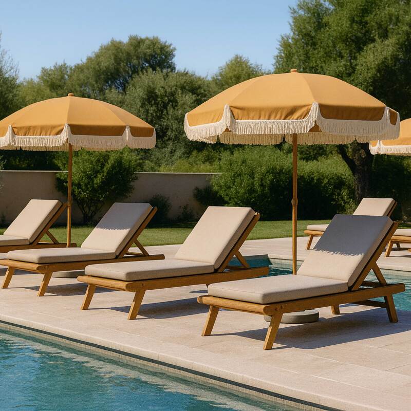 Ombrellone con palo centrale rotondo Ø2 m (2/7)