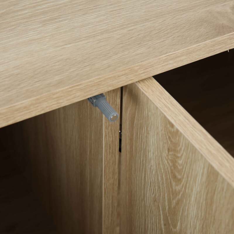 Buffet scandinavo effetto legno 3 ante 120 cm (4/6)