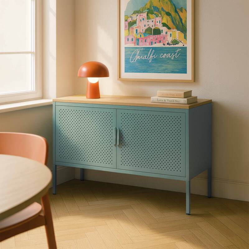 Buffet in metallo, 2 ante, 100 cm