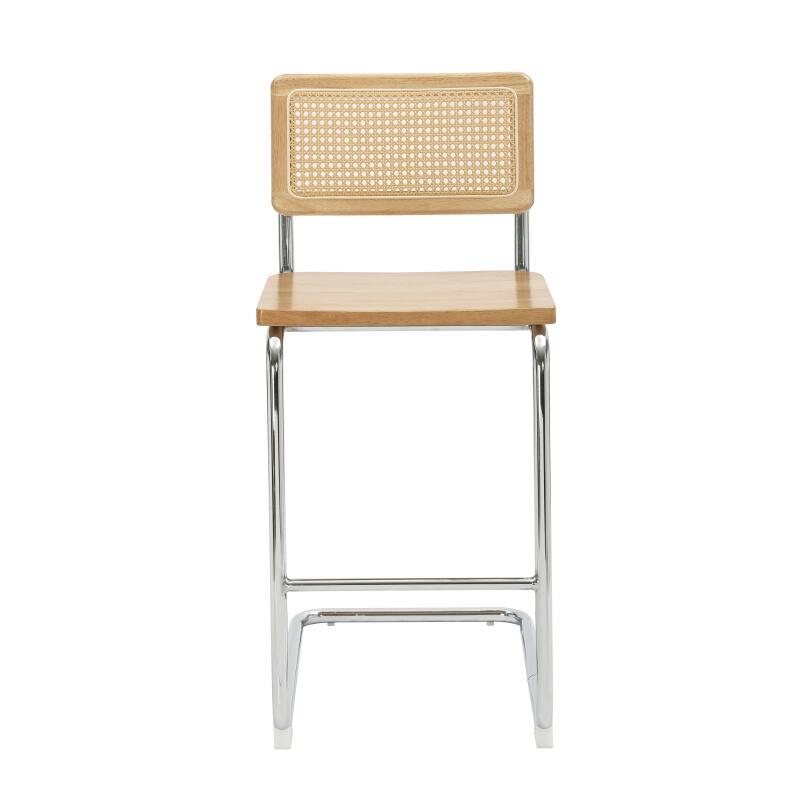 Sedie alta in legno e metallo - Set di 2 (6/8)