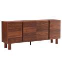 Buffet effetto legno FSC® 4 ante 180 cm stile scandinavo