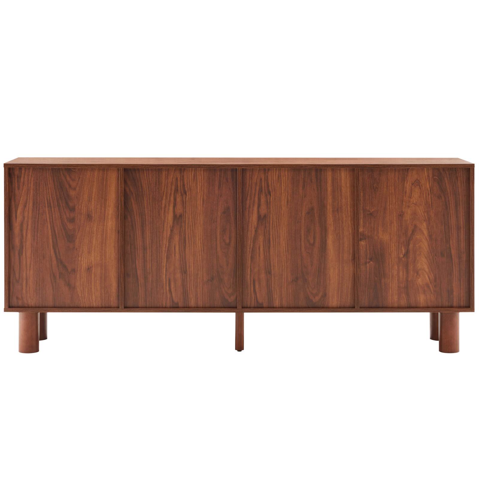 Buffet effetto legno FSC® 4 ante 180 cm stile scandinavo
