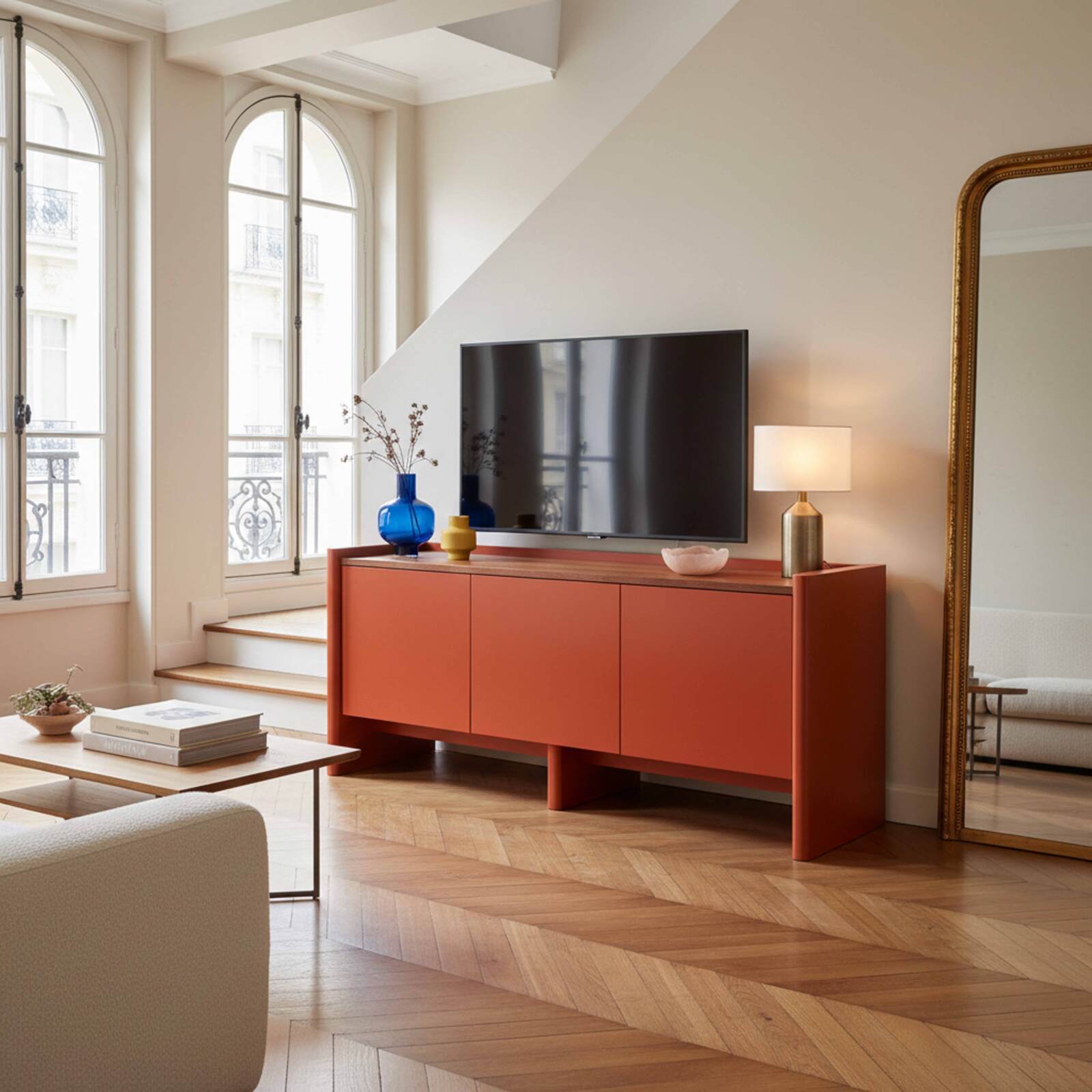 Mobile TV colorato 120 cm stile retrò