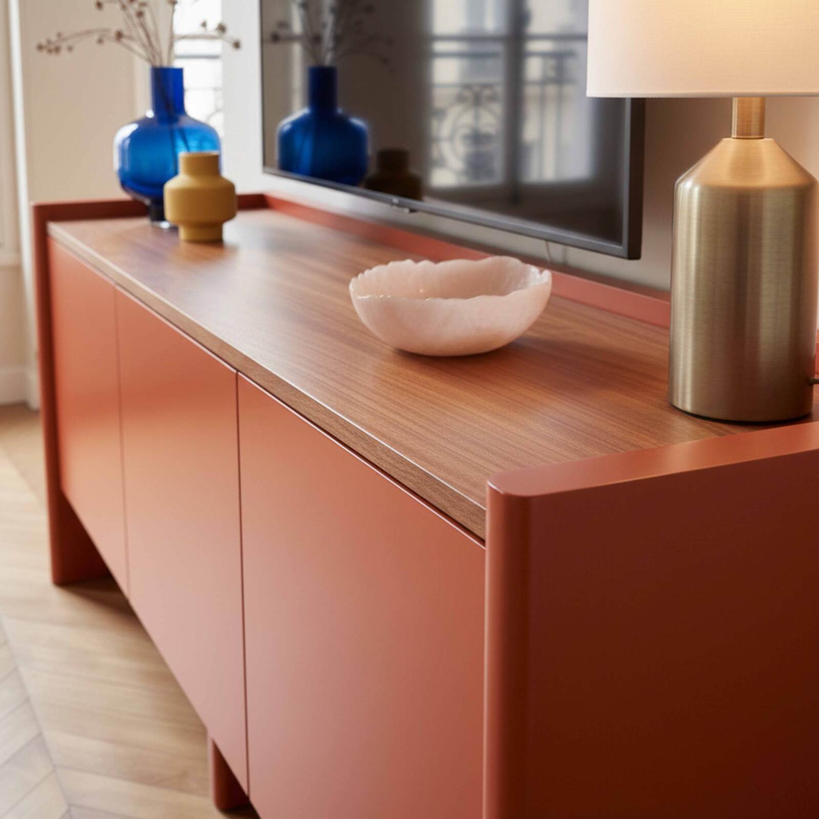 Mobile TV colorato 120 cm stile retrò